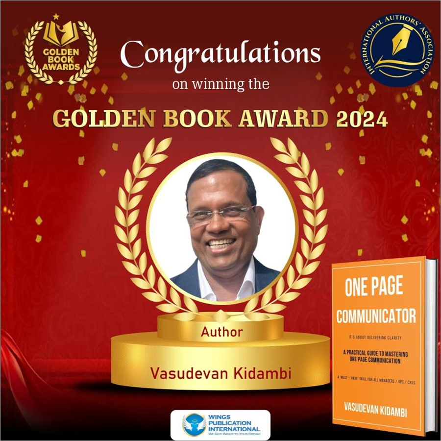 Winner of ‘Golden Book of the Year Award – 2024