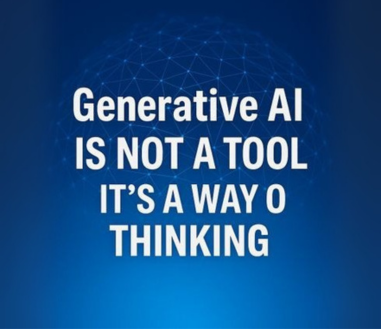 Most people treat GenAI like a shortcut : Copy-paste a prompt. Get an Output. Move on